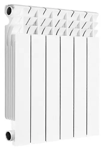 Радиатор алюм Kromwell G AL K 350 6 секций, подкл боковое, RAL 9016 глянцевый