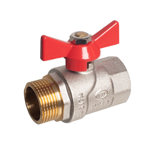 Кран шаровой (ручка-бабочка) 3/4" внутренняя - наружная резьба EU.YT1285040 34_k